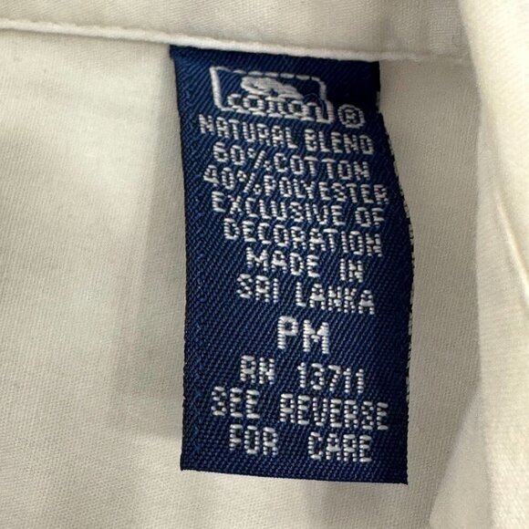 Karen Scott Holiday Scottie Presents Button Front Shirt White Size Petite Medium - Picture 10 of 16